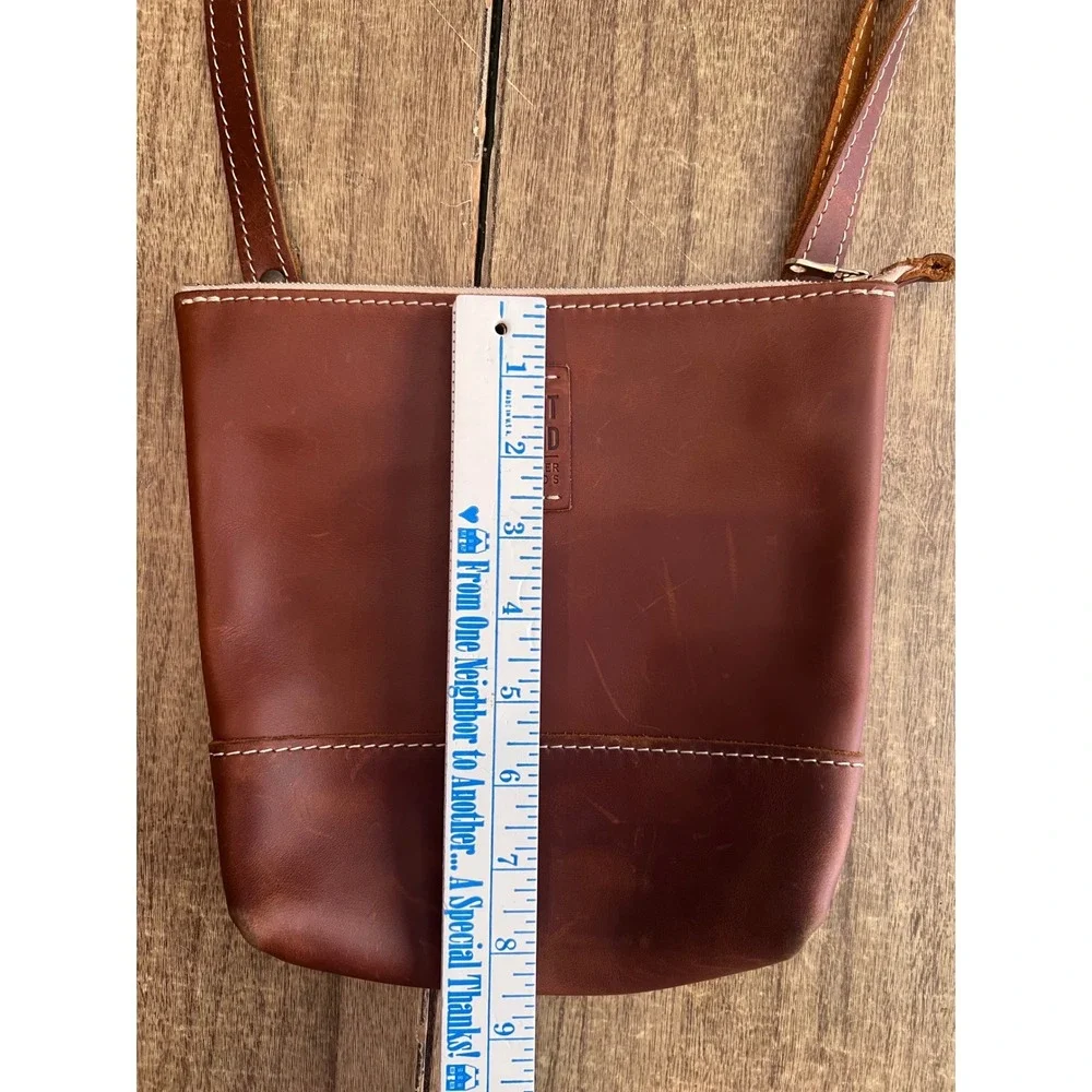 Portland Leather Goods Almost Perfect Festival Bag Dark Brown Crossbody Boho